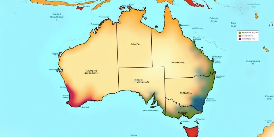 Coverage map showing OutbackNet Solutions' regional and remote service highlights in Australia
